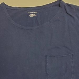 Unisex Blue T-Shirt with Pocket